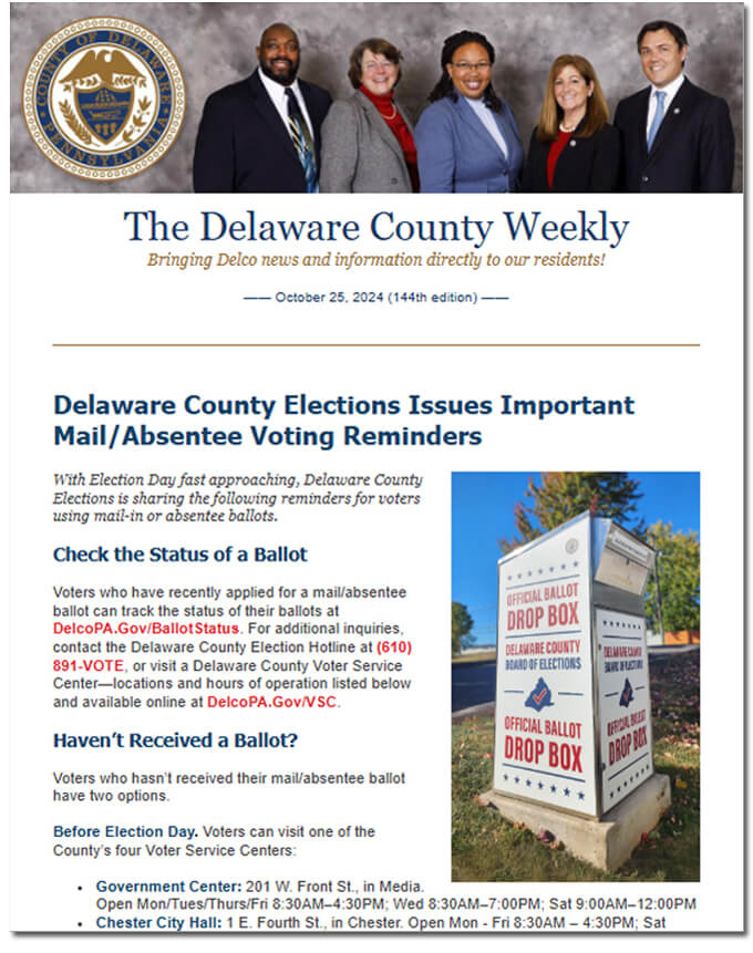 October 25 2024 newsletter