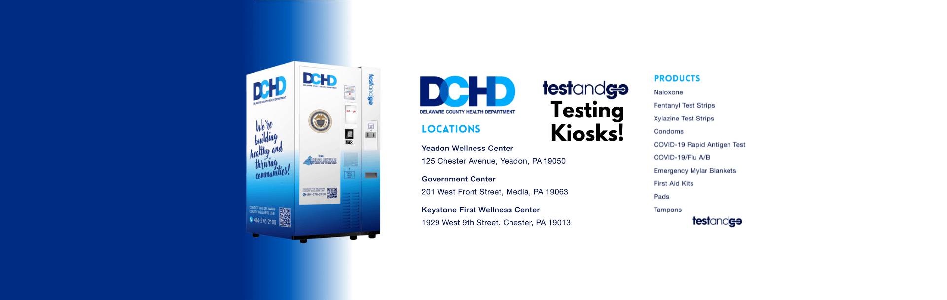 Test and Go Kiosks Banner