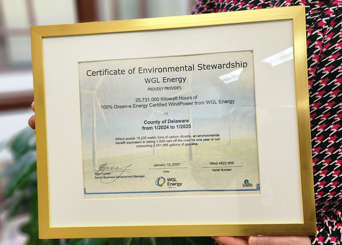 Environmental Stewardship Certificate